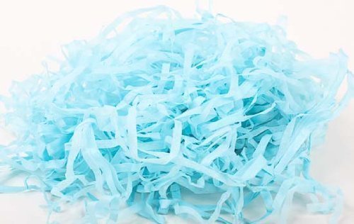 Bulk Package of Light Blue Paper Grass Package Shred Great for Easter Baskets, Gift Bags and More- 5 Oz.