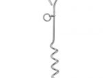 Easy-In 18" Dog Tie-Out Stake - Heavy Duty Steel - Chrome Finish