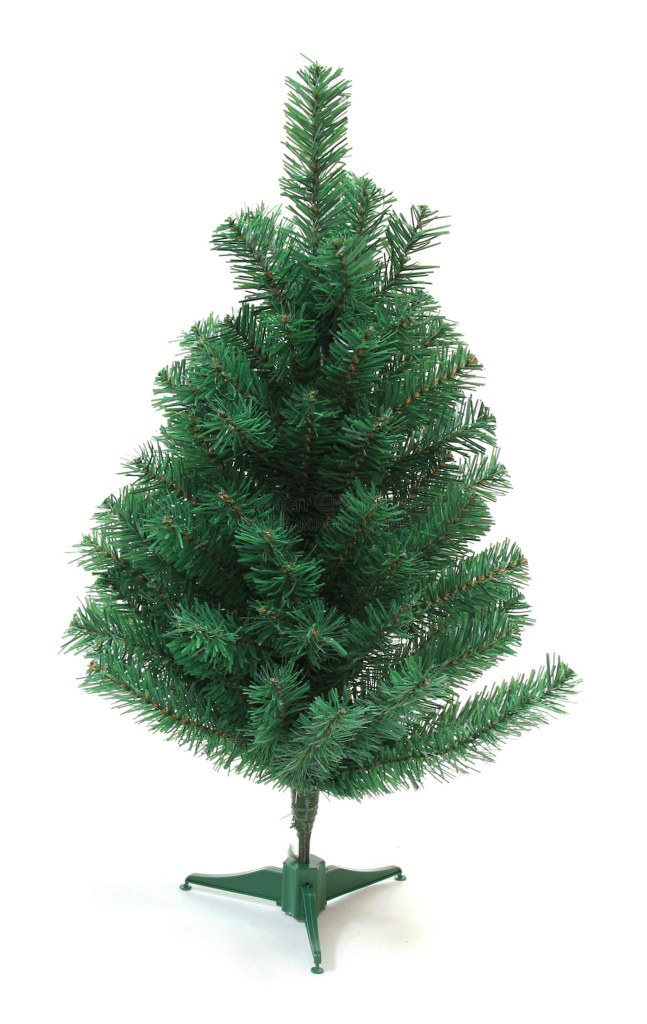 DLUX Christmas Trees Artificial Charlie Pine - Unlit (Green 2 ft)